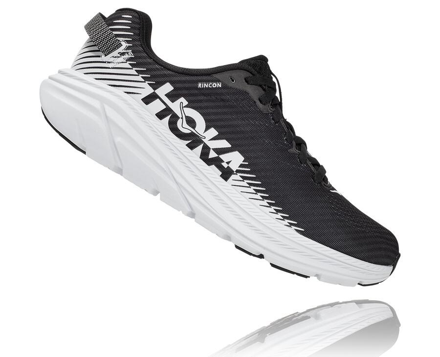 Zapatillas Running Hoka One One Mujer - Rincon 2 - Negras/Blancas - DVZ920354